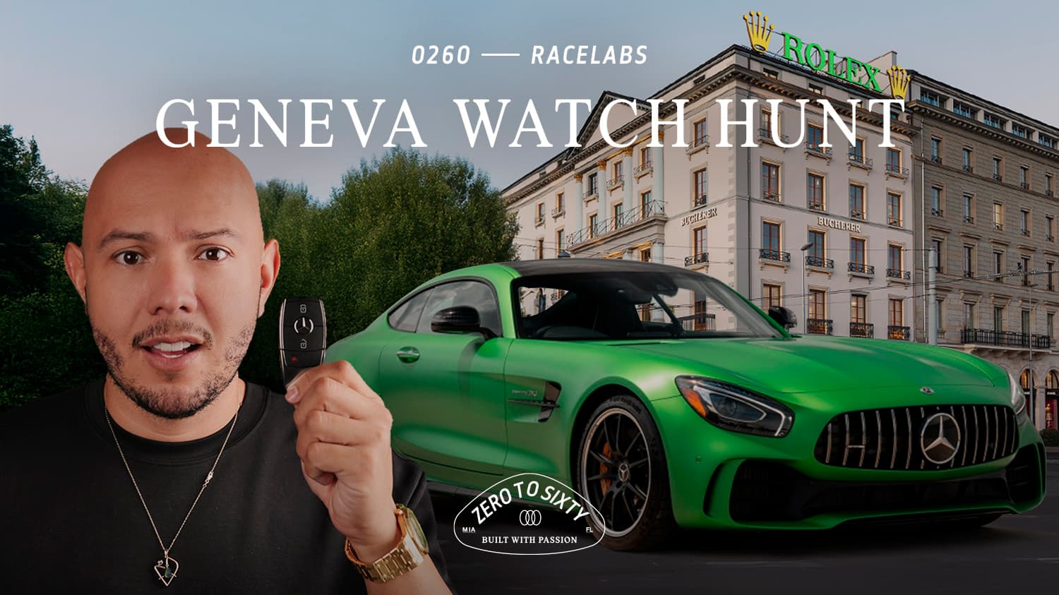 Driving a Mercedes AMG GT3 PRO to Buy a Crazy Watch in Geneva!